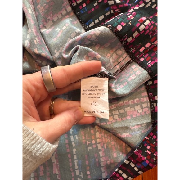 Marie Oliver Blouse V-Neck Long Sleeve Abstract Print Top XS - Picture 6 of 6